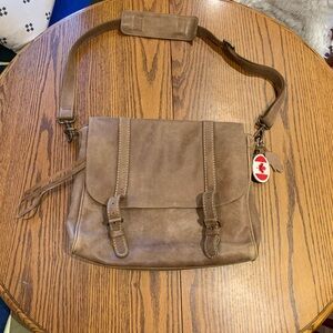 Roots Modern Satchel Leather Messenger Bag